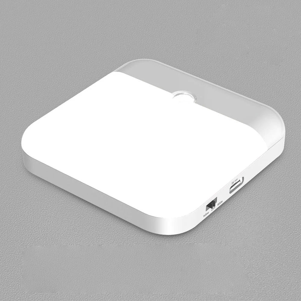 Lámpara LED cuadrada con sensor de movimiento | Iluminación doméstica sin esfuerzo