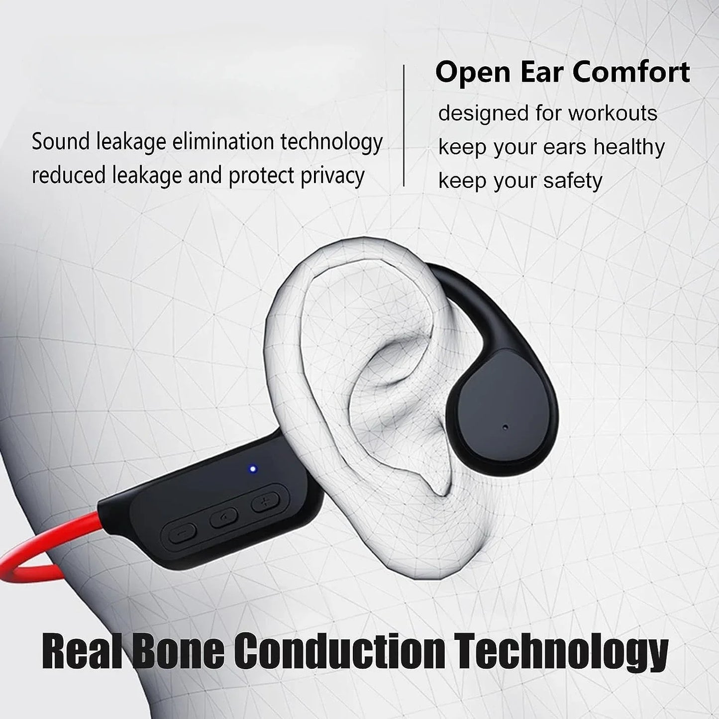 Waterproof Bone Conduction Wireless Earphones | 32GB MP3 Headset