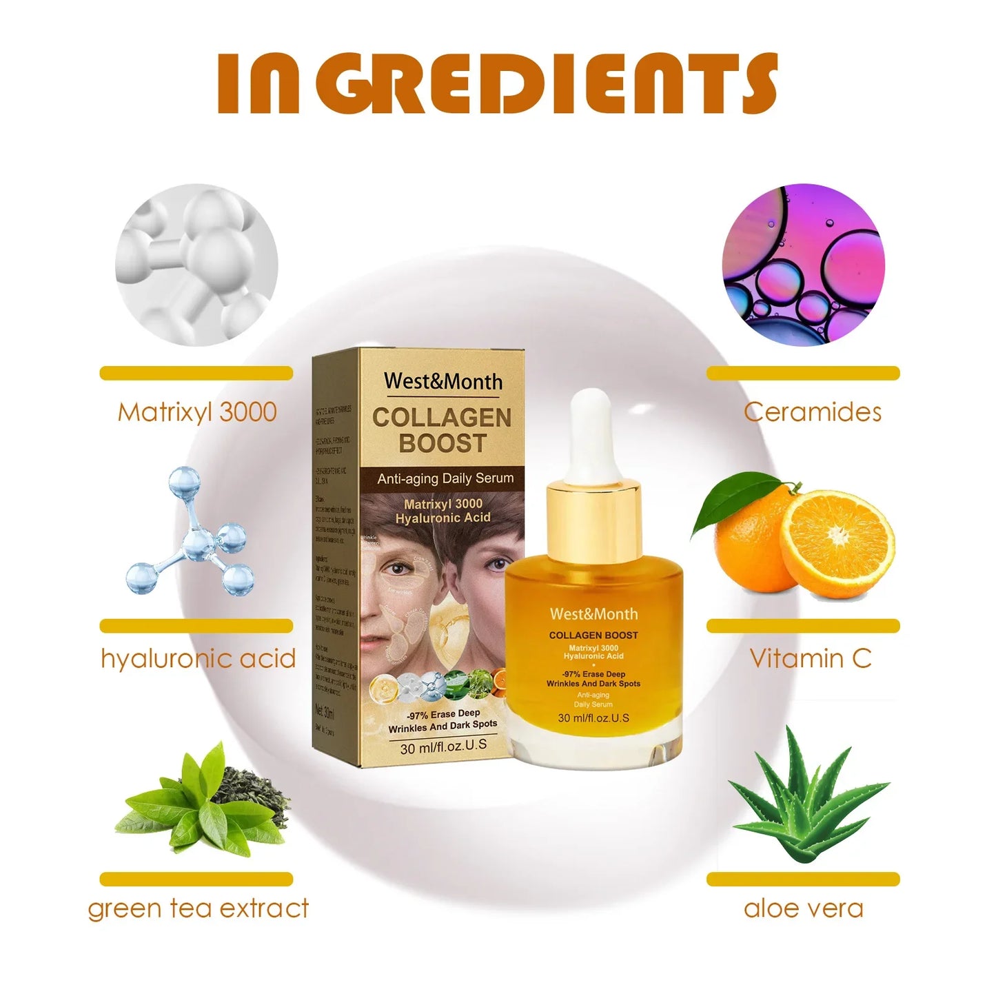 Collagen Face Serum for Youthful Skin | Anti-Aging & Brightening