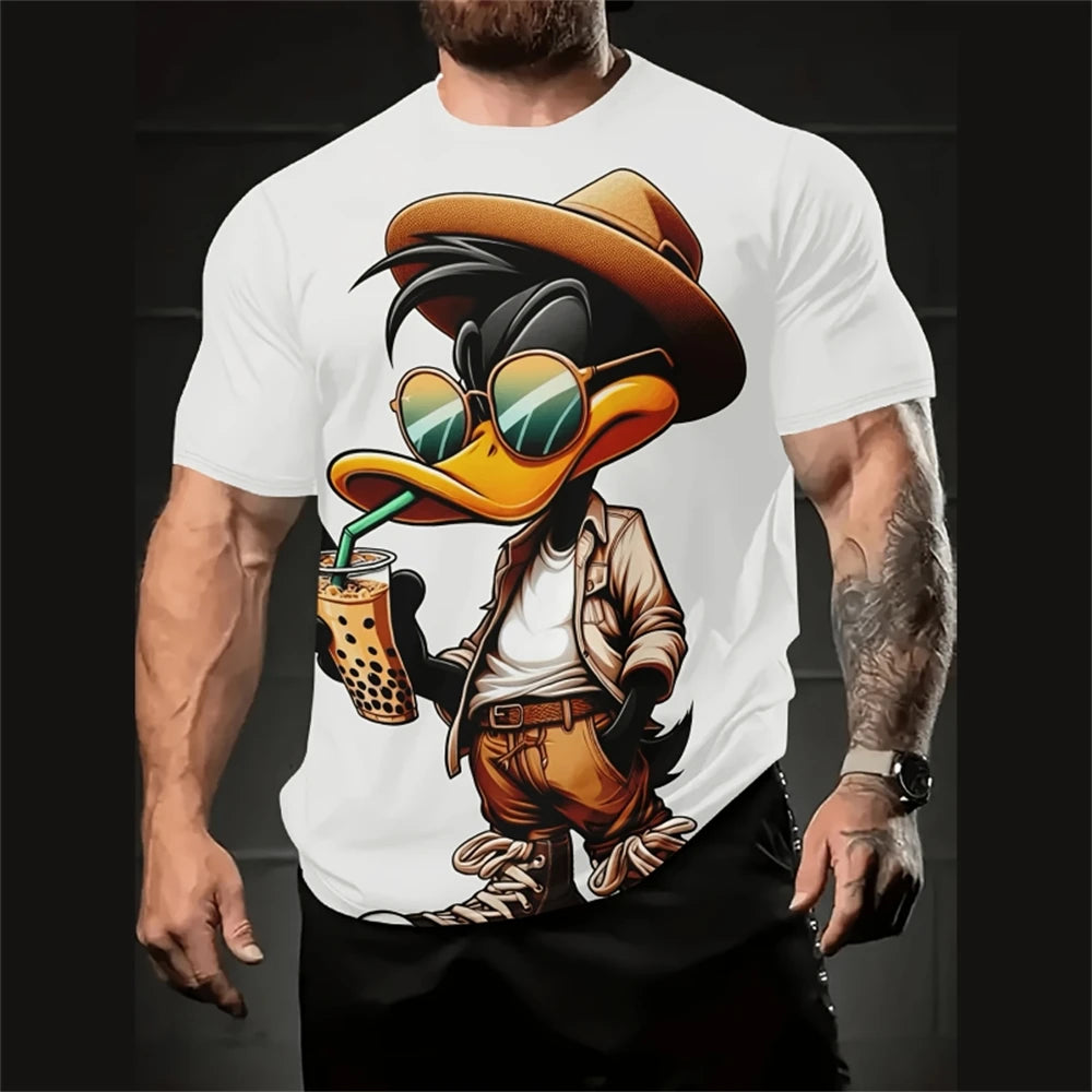Funny Cartoon Men's T-Shirt | Casual Summer Streetwear