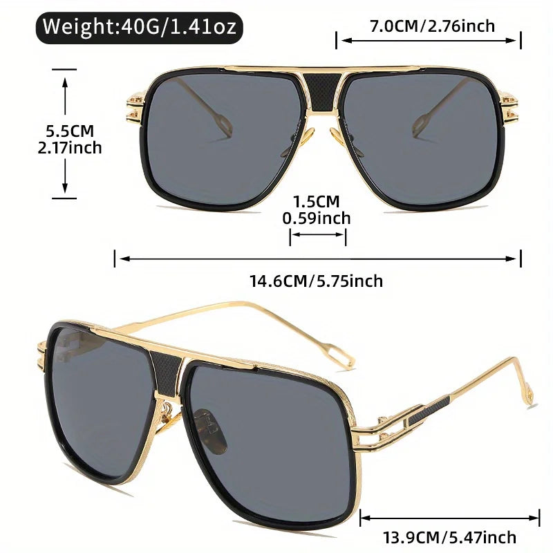 Vintage-Inspired Large Frame Sunglasses for Men & Women | Classic Style