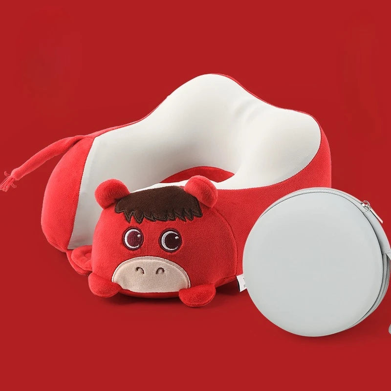 Cute Animal U-Shaped Neck Pillow | Ergonomic Travel Support