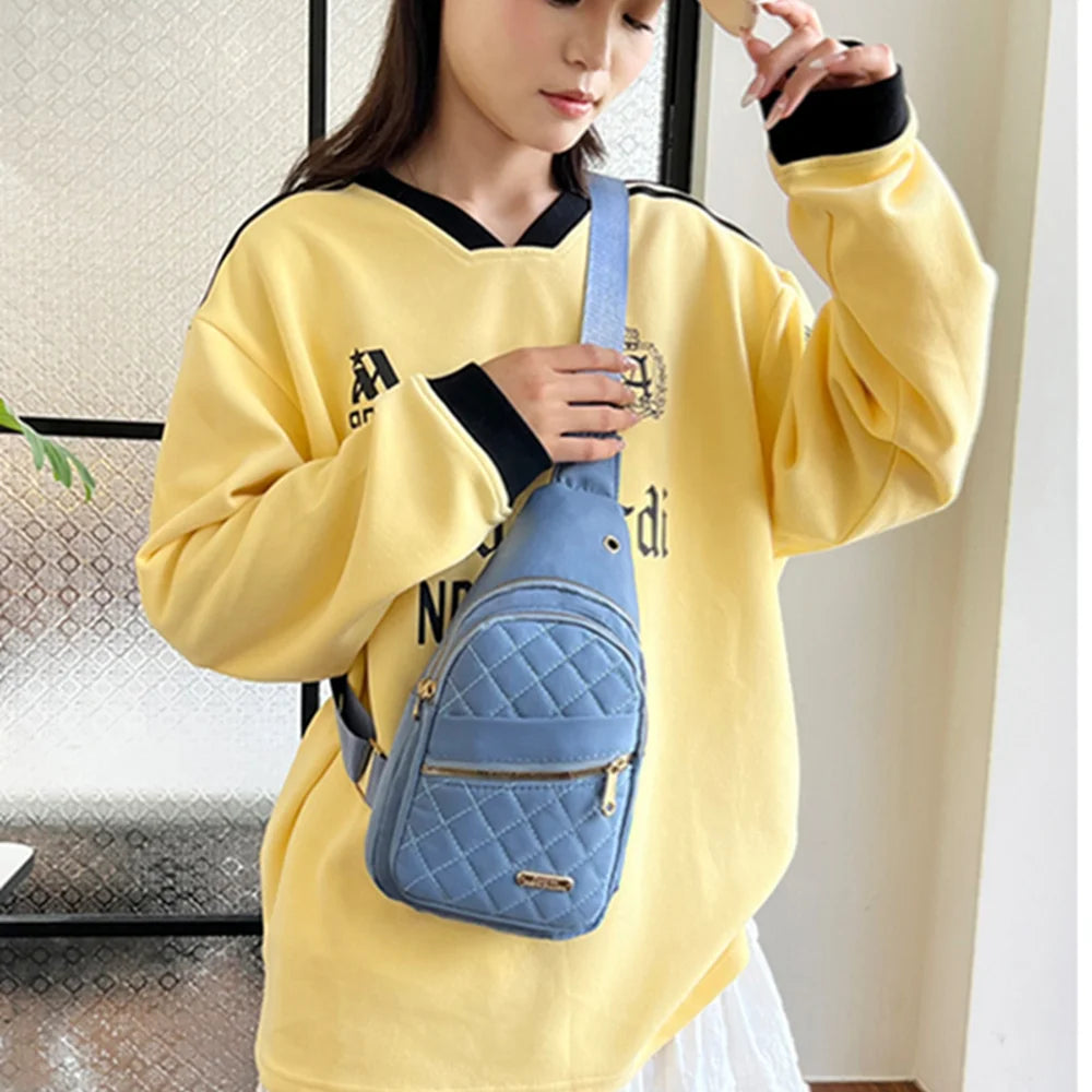 Waterproof Chest Bag for Women | Fashionable Anti-Theft Sling Backpack