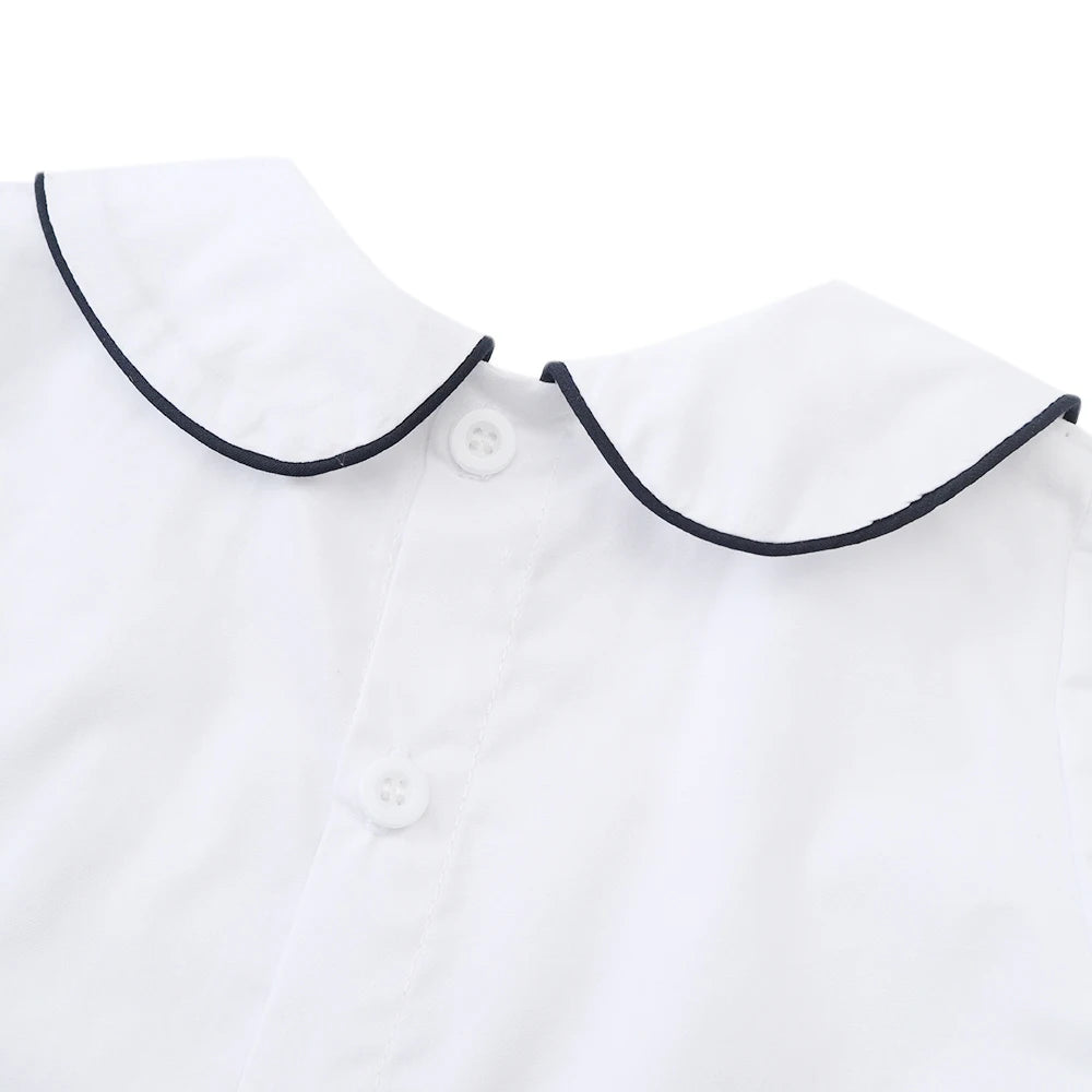 Stylish Boys Boat Smocked T-shirt Set | Trendy Infant Summer Outfit