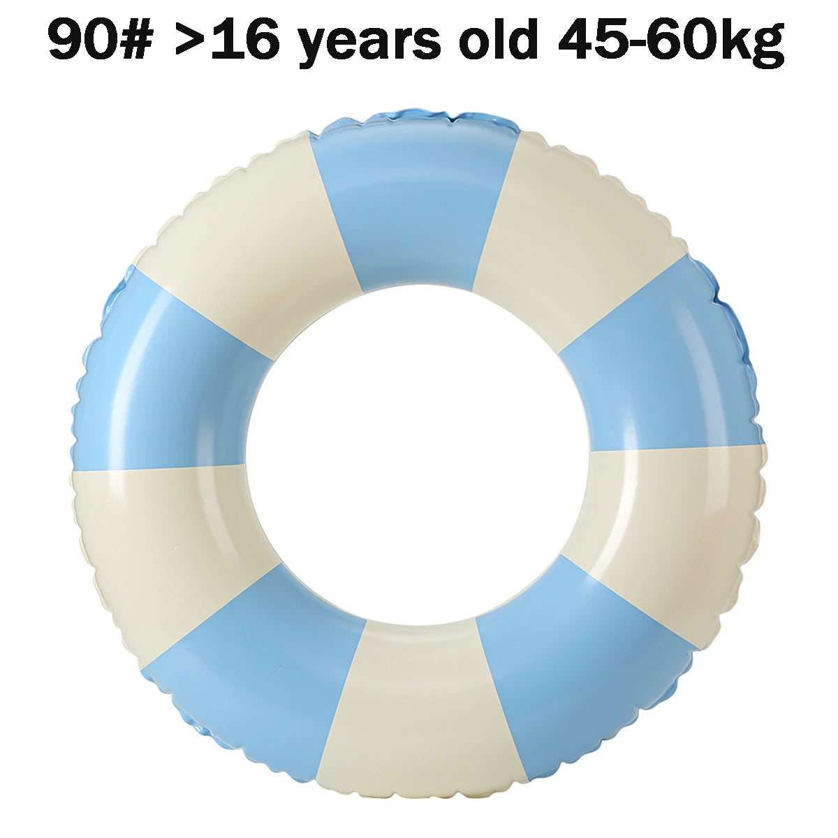 Inflatable Vintage Striped Pool Float | Stylish Swim Tube for All