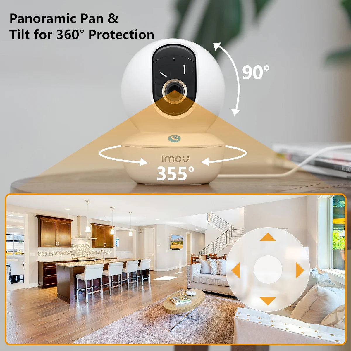 Indoor IP Camera with 360° Pan & Tilt | Smart Home Security