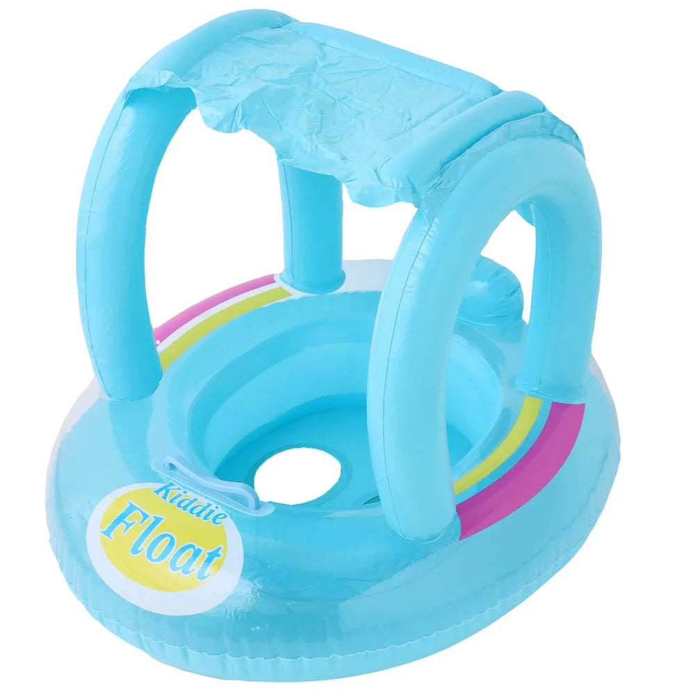 Baby Summer Swimming Ring with Sunshade | Inflatable Pool Toy