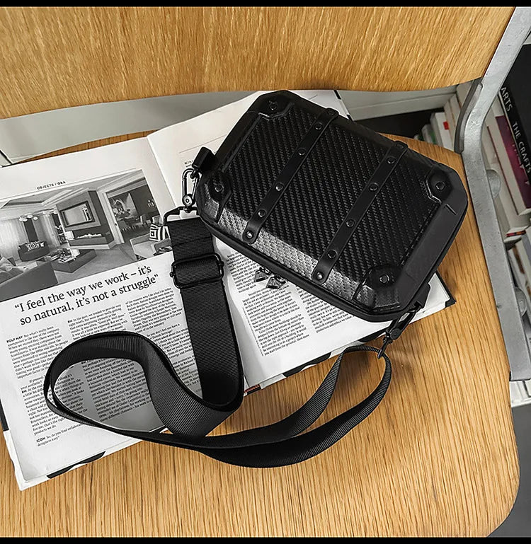 Luxury Mini Messenger Bag for Men | Stylish Pu Leather Crossbody