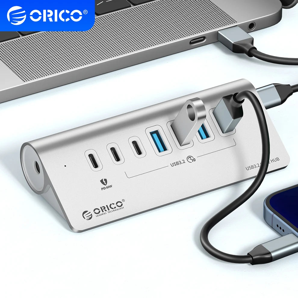 10Gbps USB 3.2 Docking Station Hub | Fast Charging & Multi Ports