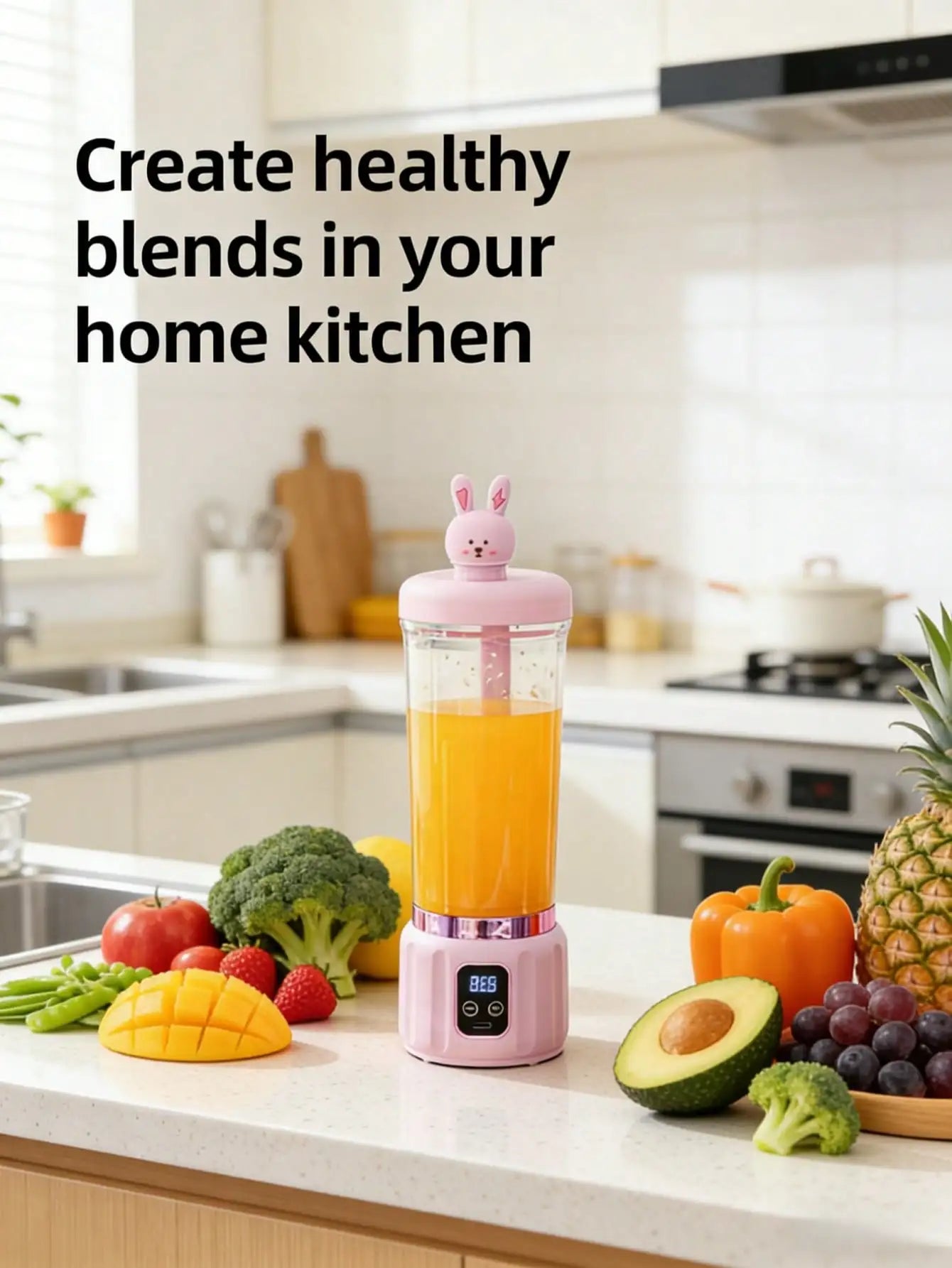Portable USB Mini Blender | 3 Modes, Easy to Clean & Juice