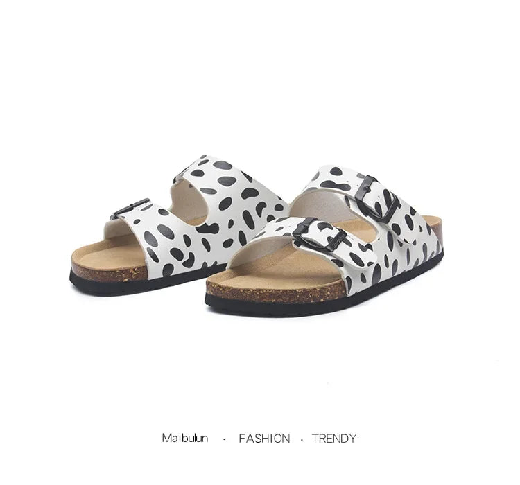 Men's Casual Buckle Cork Slippers | Comfortable Summer Footwear