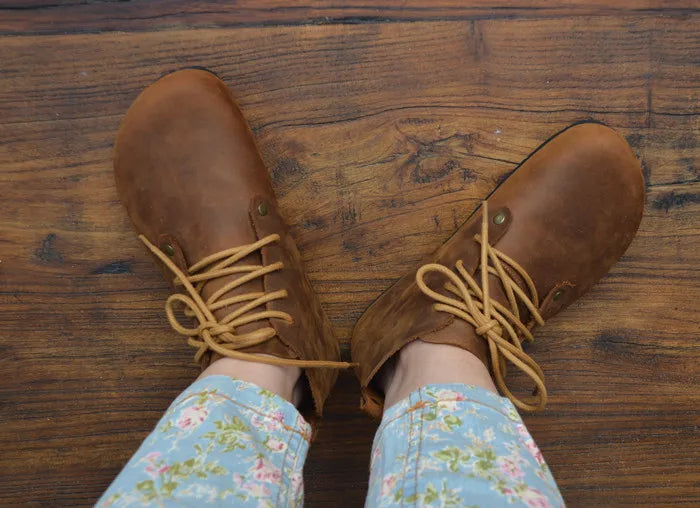 Handmade High Top Genuine Leather Shoes for Women | Stylish Comfort