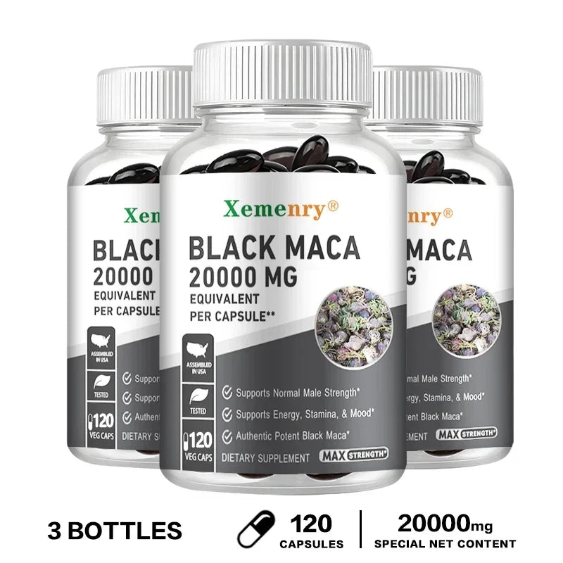 Black Maca Root Supplements for Energy, Endurance & Performance