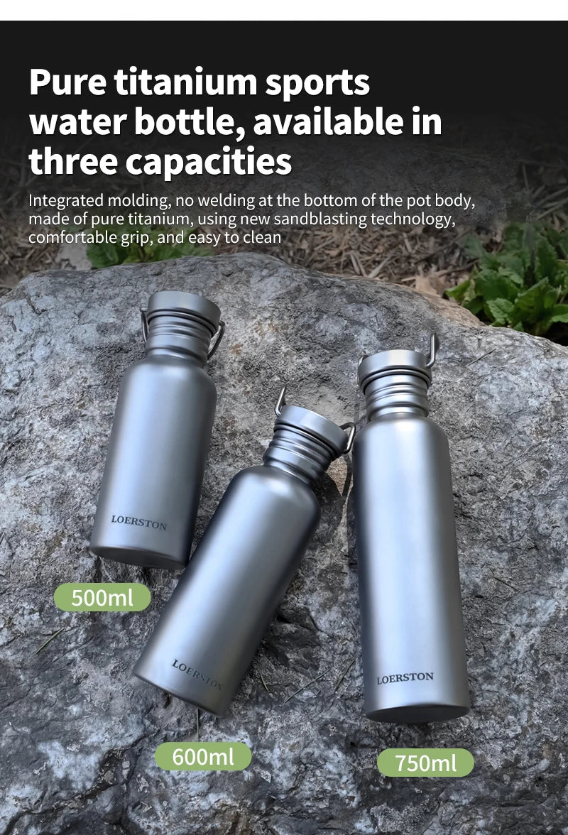 Durable Titanium Water Bottle for Outdoor Adventures | Sports Cycling Hiking