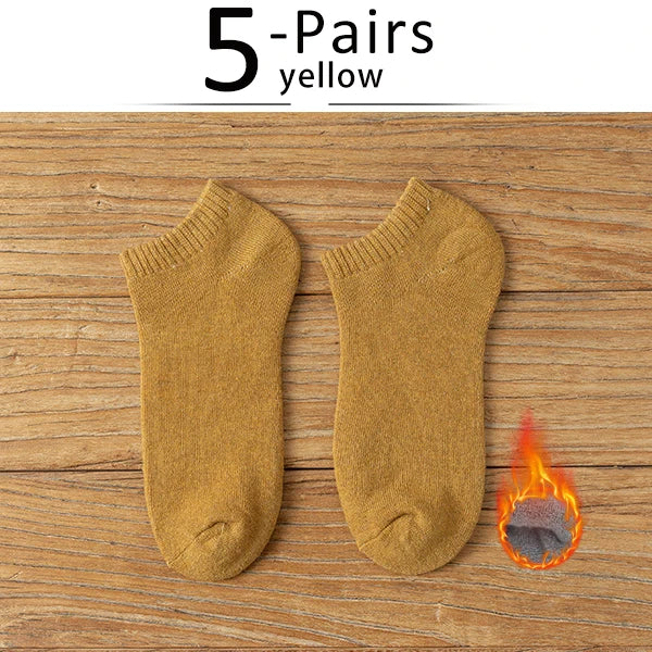 Men's Thick Thermal Ankle Crew Socks | Cozy Winter Essentials