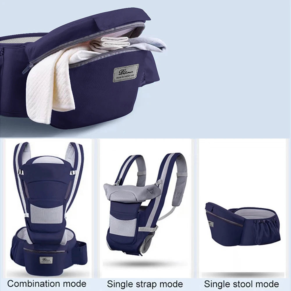 Ergonomic Baby Carrier Backpack | Comfortable Infant Hipseat Carrier