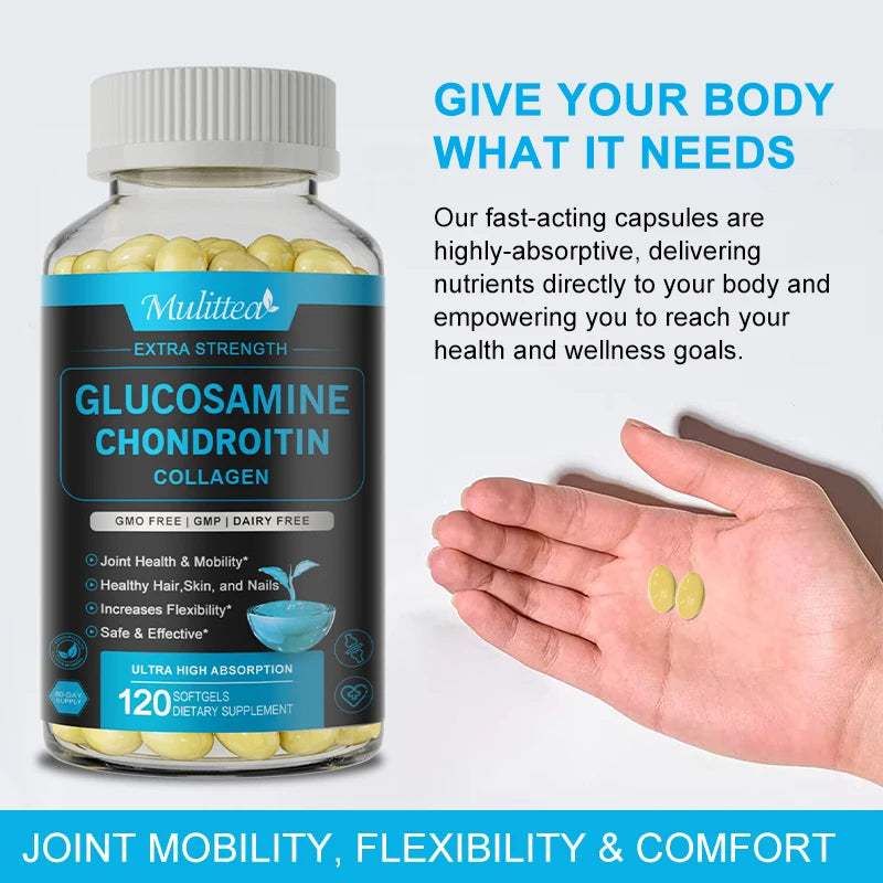 Joint Support Capsules with Collagen Peptides for Health