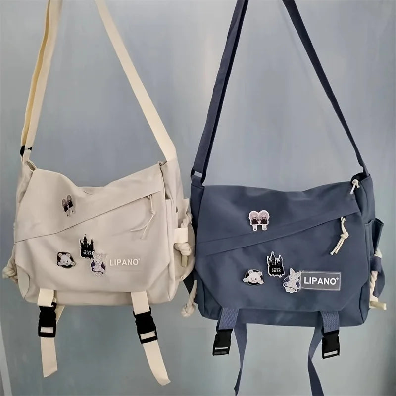 Large Capacity Nylon Shoulder Bag | Versatile Messenger Carry
