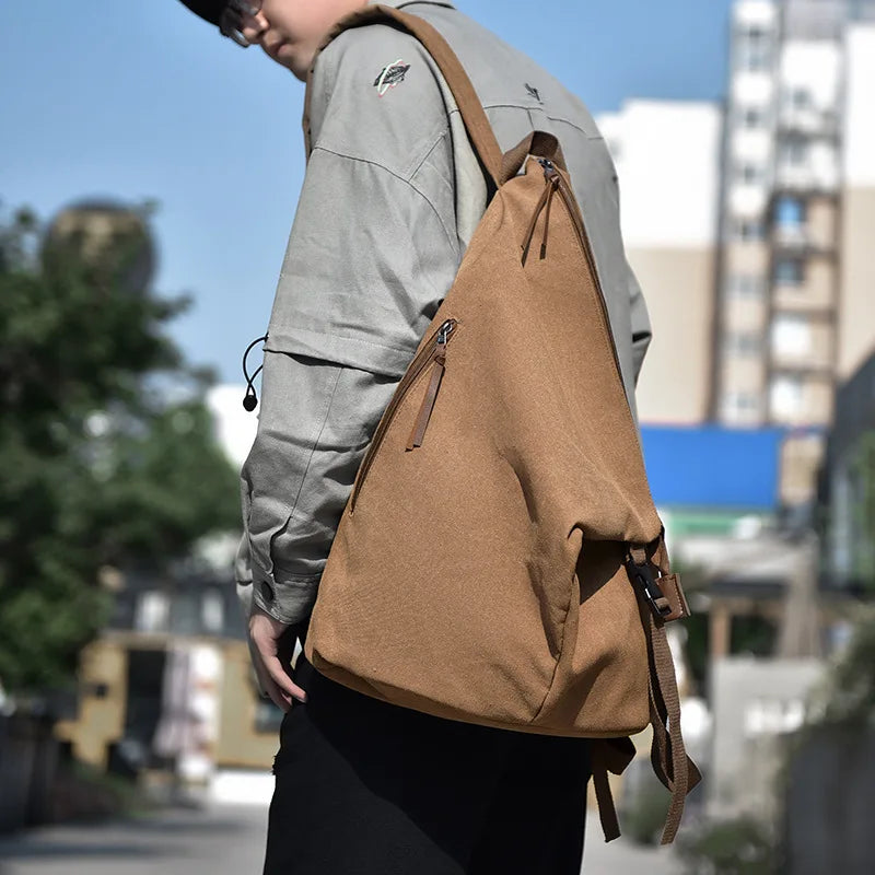 Large Capacity Canvas Backpack for Travel & Commute | Stylish & Versatile