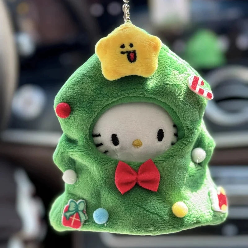 Cute Cartoon Cat Plush Pendant | Adorable Xmas Bag Charm