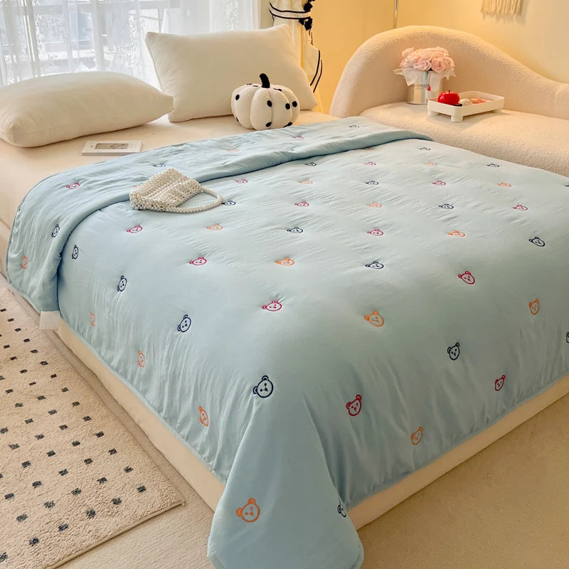 Breathable Summer Quilt | Soft Cotton Bedding for Ultimate Comfort