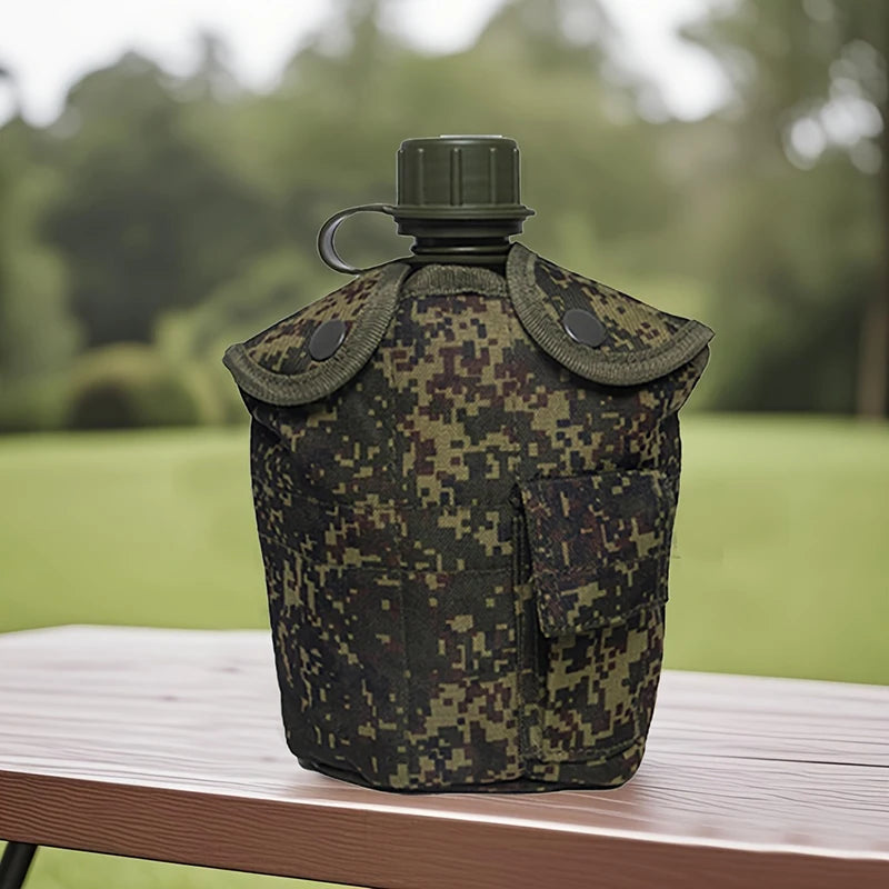 Large Capacity Military Canteen Bottle for Outdoor Adventures