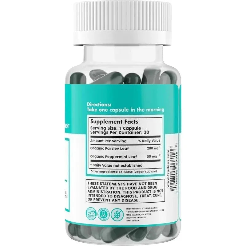 Natural Chlorophyll Capsules for Digestive & Skin Health Support