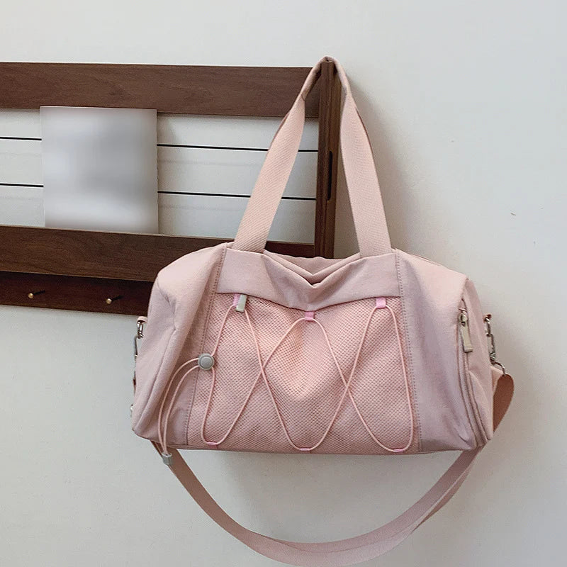 Large Women's Fitness Handbag | Versatile Gym Tote with Shoe Pocket