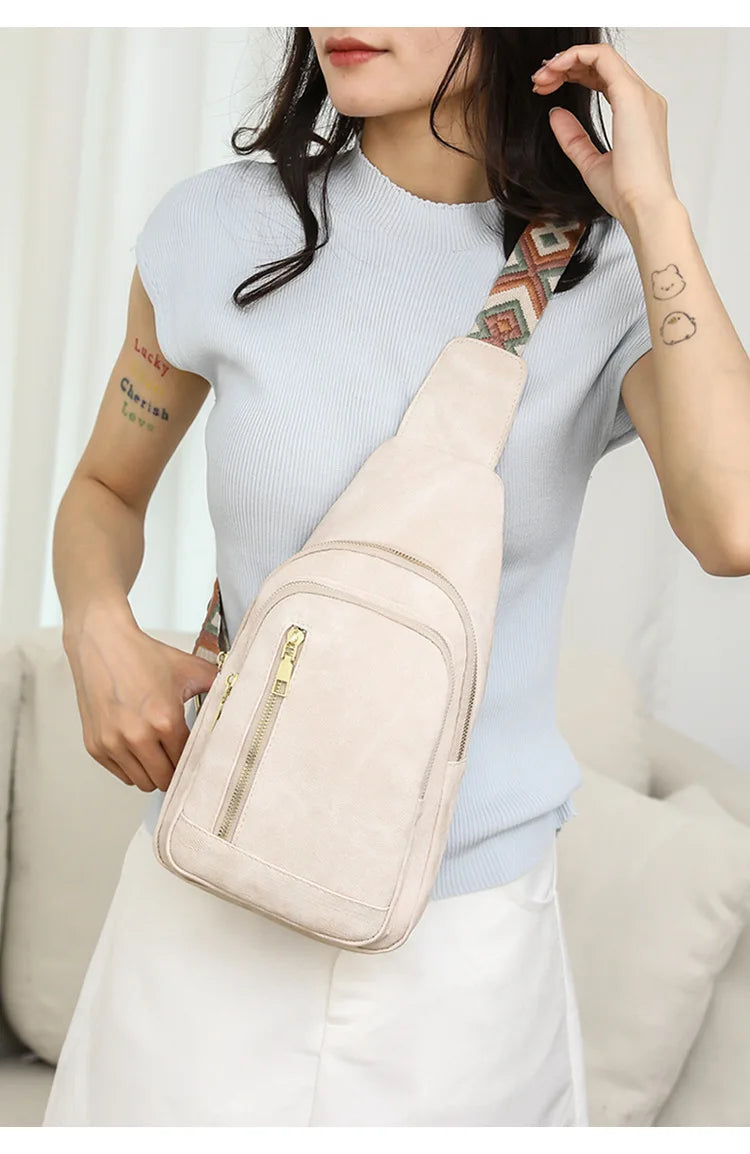 Stylish PU Leather Women Sling Bag | Versatile Crossbody Pack