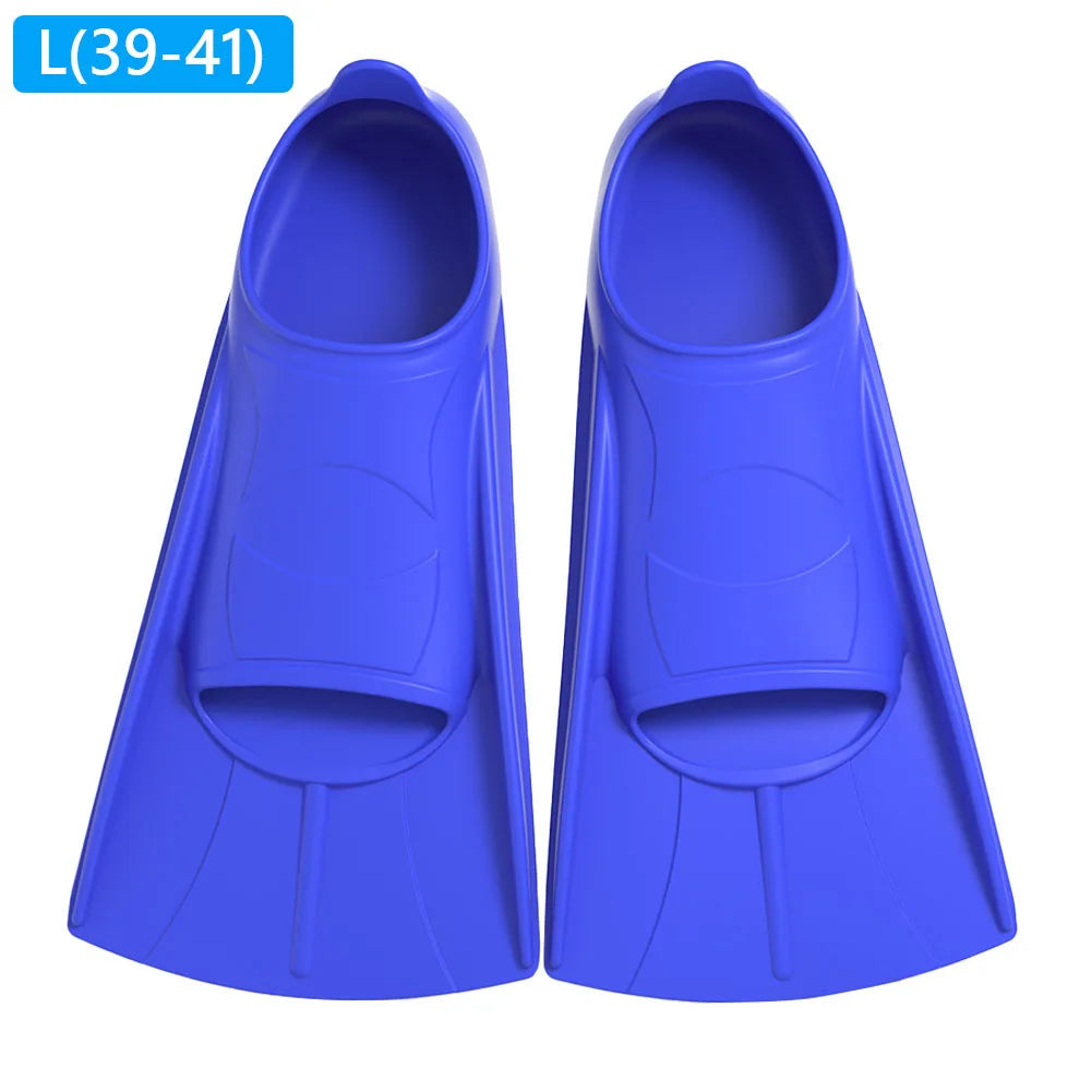 Silicone Swimming Fins for Training | Short Non-Slip Swim Fins
