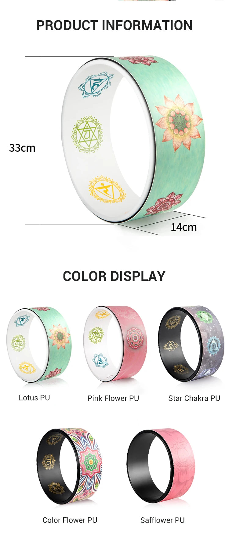 Yoga Wheel for Back Pain Relief | Fitness and Flexibility Tool