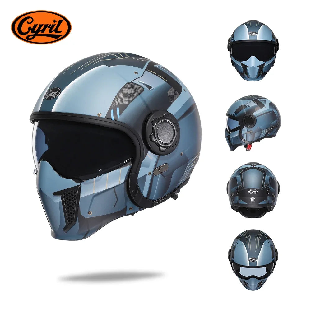 Lightweight Convertible Full Face Helmet for Electric Scooters