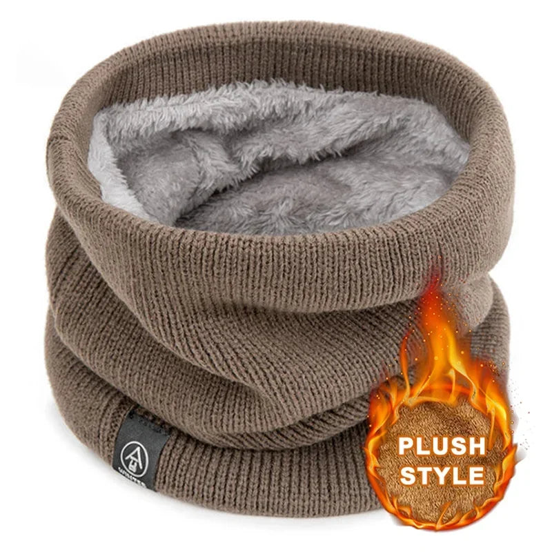 Braga de cuello térmica de punto unisex | Bufanda de invierno cortavientos
