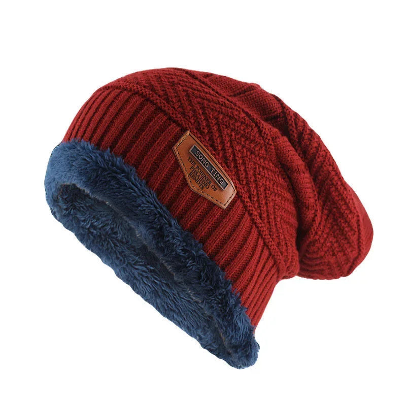 Unisex Thick Fur Lined Beanie Hat | Stylish Warm Winter Cap