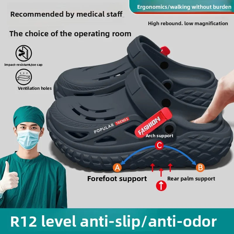 Men's Non-Slip Arch Support Slippers | Comfortable Summer Footwear