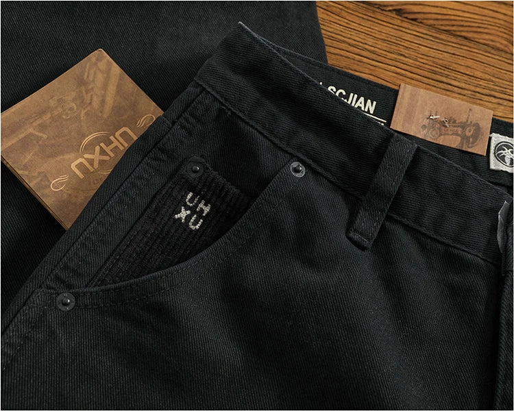 Men's Casual Cotton Twill Cargo Pants | Retro Trendy Style