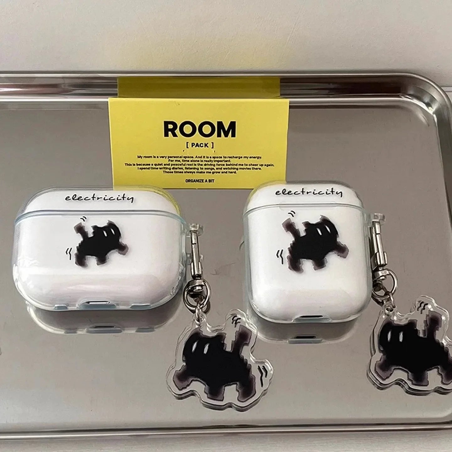 Bonita funda para AirPods de gato negro | Funda protectora y divertida para auriculares