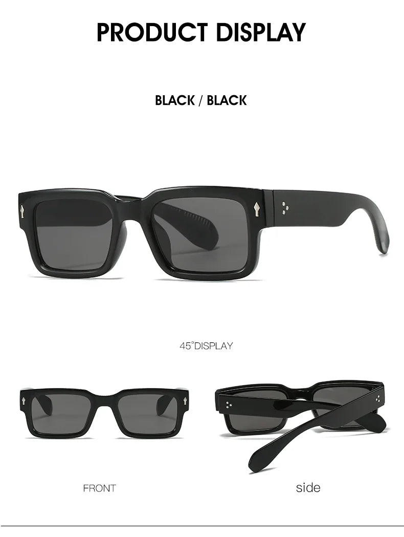 Stylish Rivet Sunglasses | Retro UV400 Eyewear for Everyone