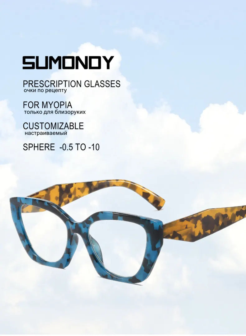 Custom Prescription Glasses for Myopia | Stylish Blue Light Protection