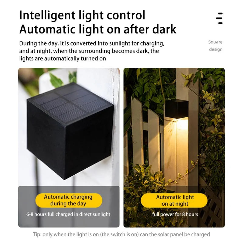 LED Solar Outdoor Wall Lamp | Eco-Friendly Garden Lighting