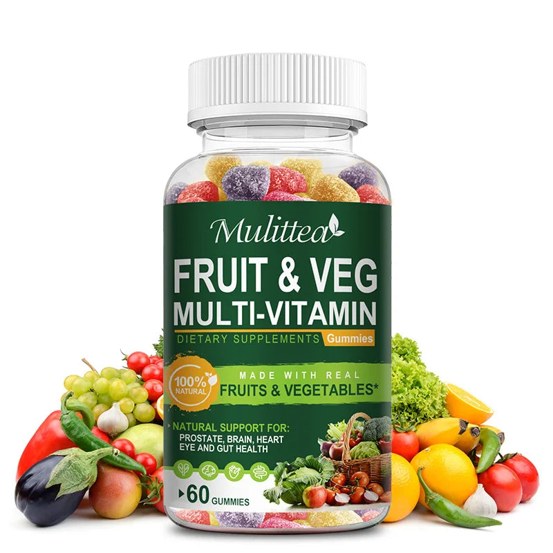 Natural Vegetable & Fruit Gummies | Boost Immunity & Energy