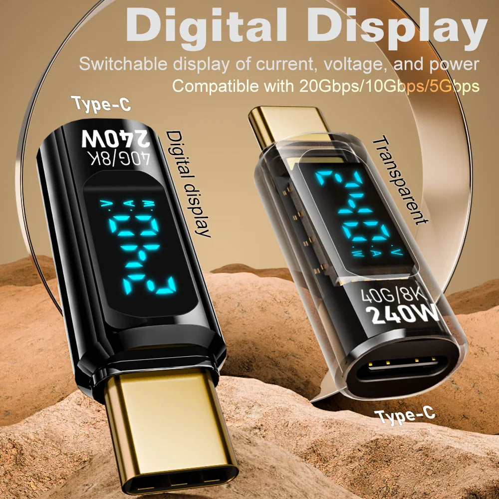 High-Speed USB4 Type C Adapter | 40Gbps Thunderbolt Connector