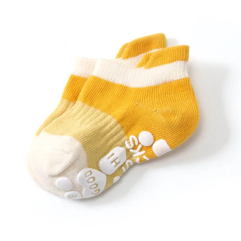 5 Pairs Kids Casual Cute Non-slip Socks | Breathable Comfort