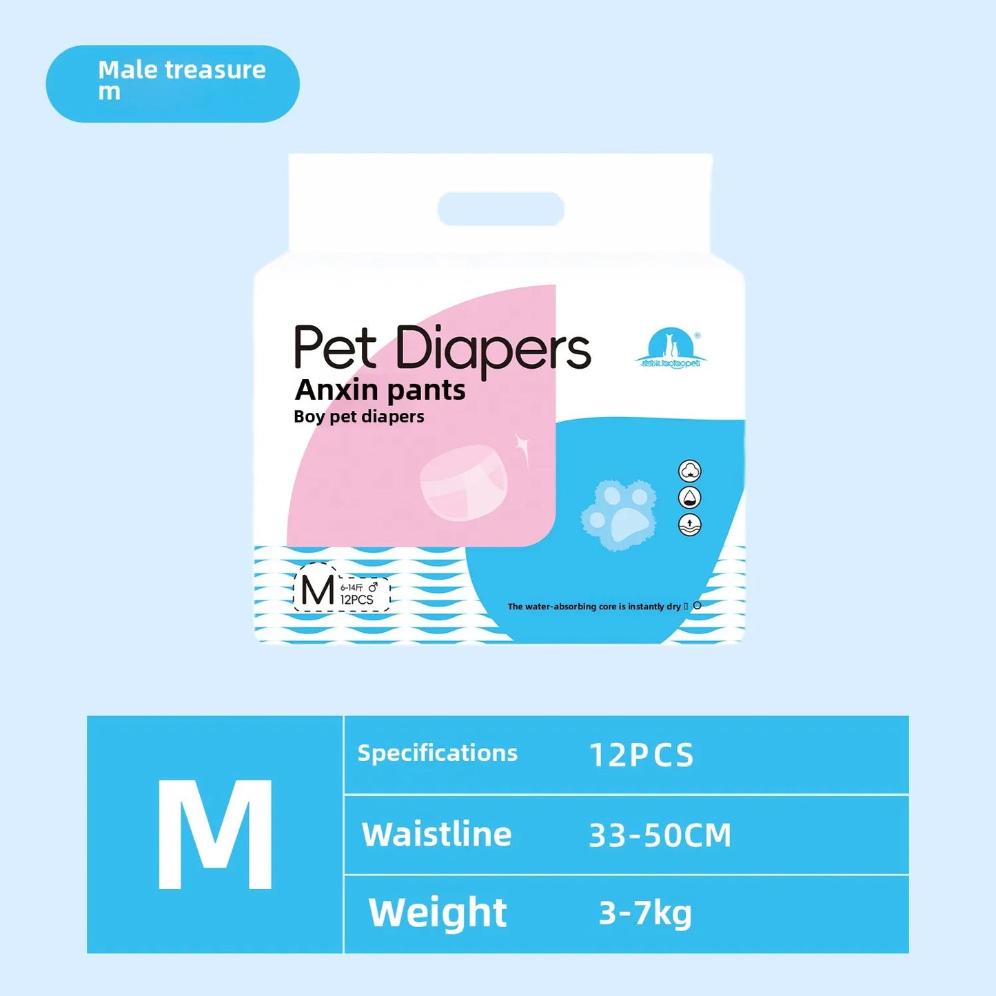 Comfortable Waterproof Pet Diapers | Thin & Breathable Dog Shorts