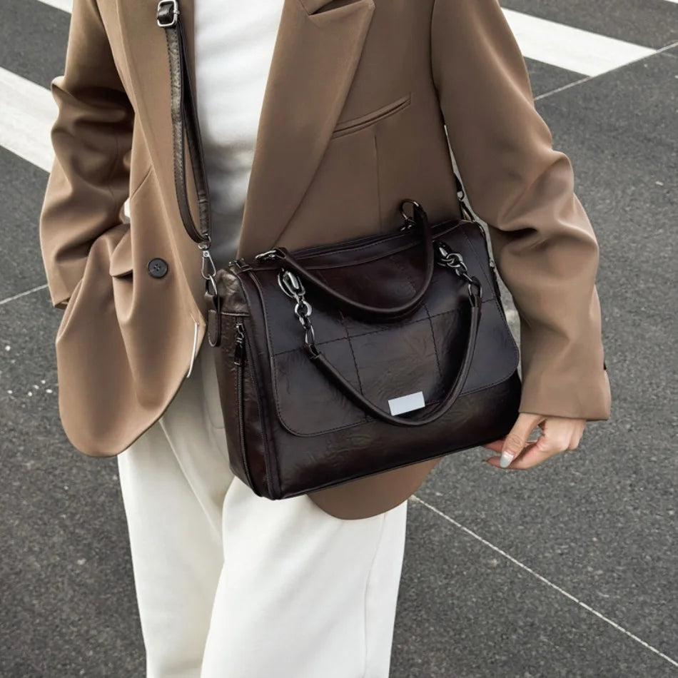 Luxury PU Leather Hand Bags for Women | Versatile Tote & Crossbody