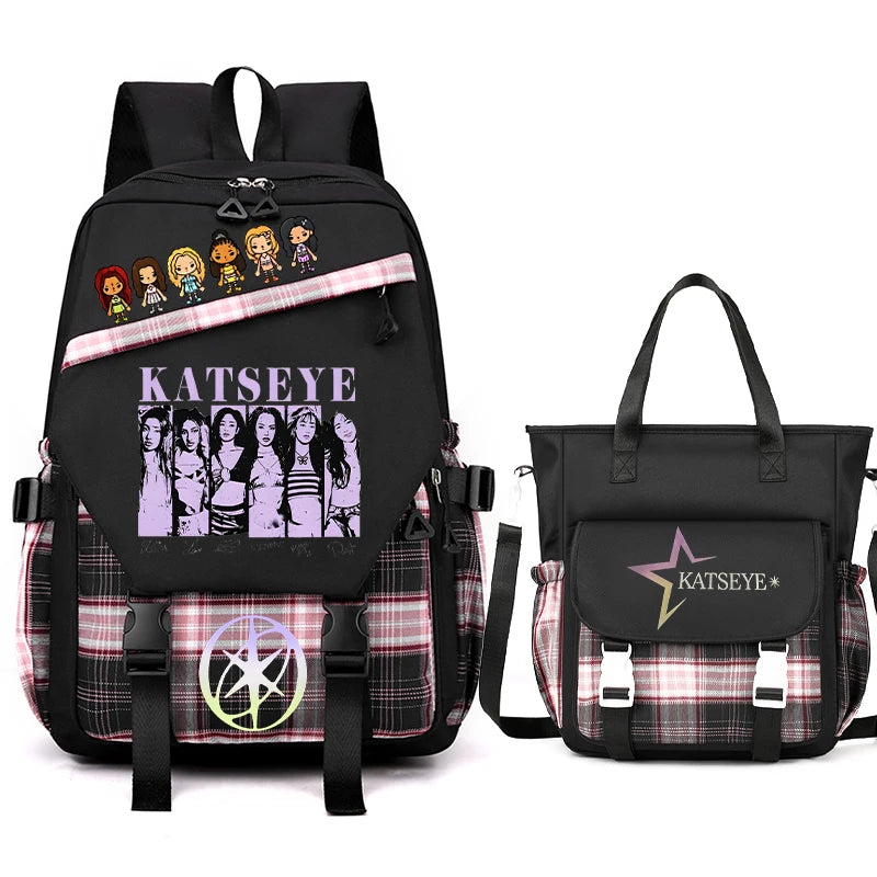 Vintage Girl Group Backpack | Multifunctional Women's Rucksack