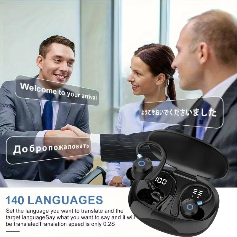 Wireless Bluetooth Earbuds | Active Noise-Cancellation & Digital Display