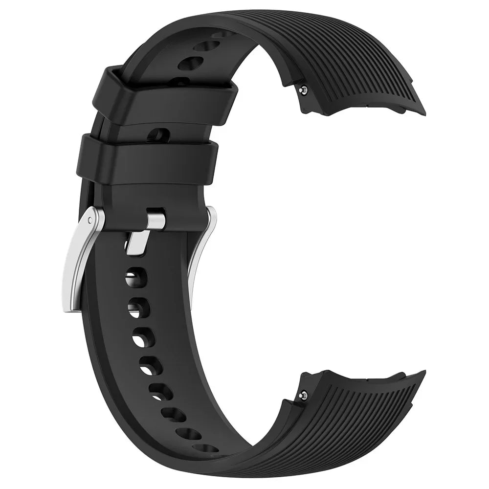 No-Gap Silicone Watch Band | Comfort Fit Sport Strap for Smartwatches