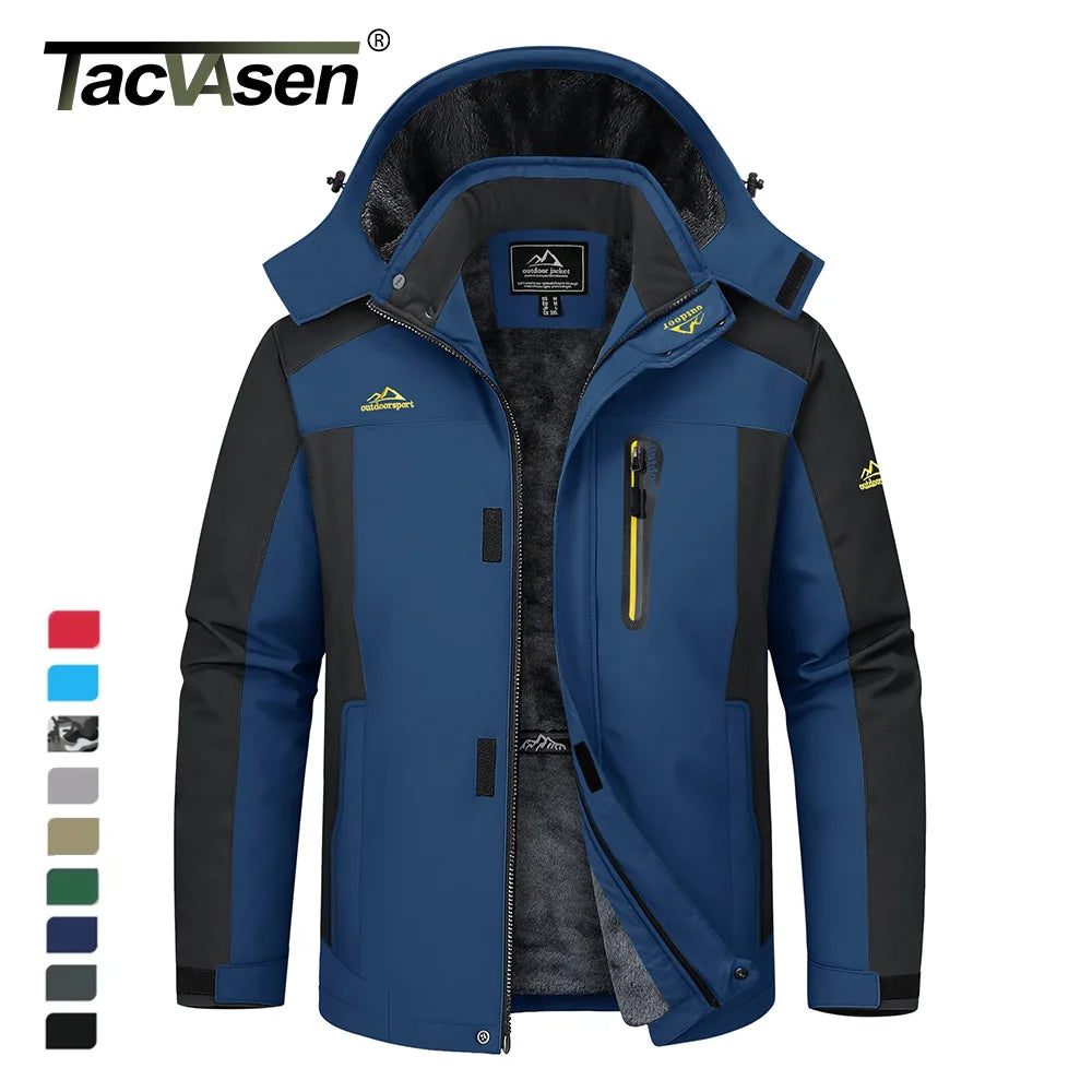 Men's Waterproof Winter Ski Jacket | Fleece Lined Snow Parka