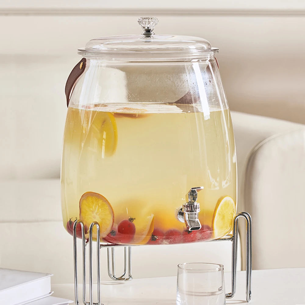 Large Capacity Summer Cold Water Kettle with Tap | Versatile Beverage Dispenser
